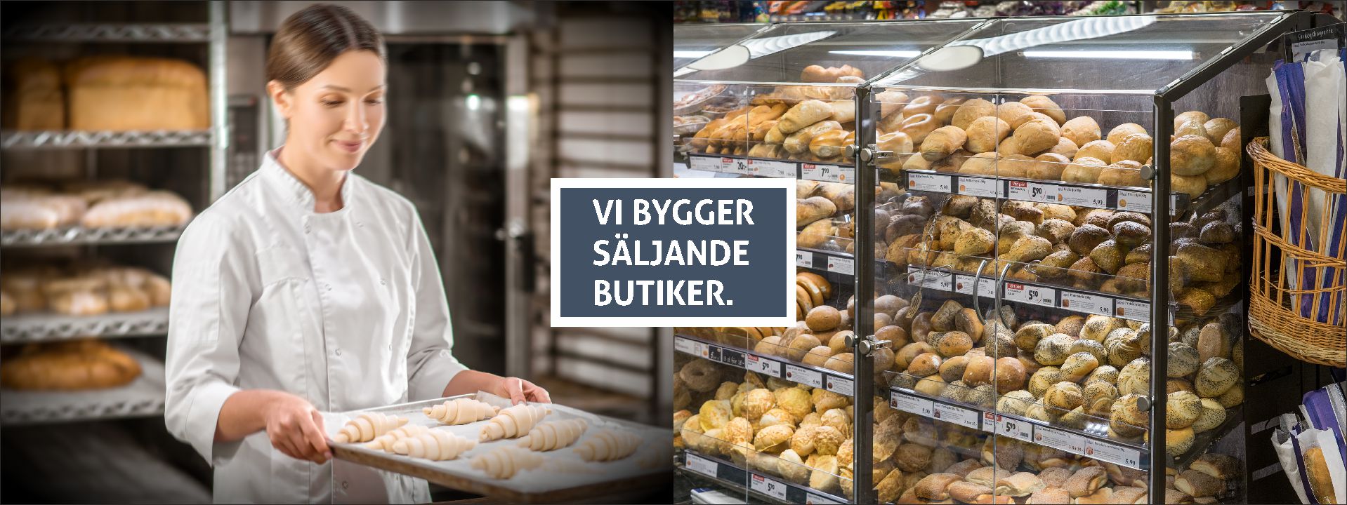 Brödskåp Rustik 1600 med baguettekorgar